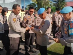 Propam Polres Tolitoli Periksa Surat Kelengkapan Kendaraan Personel