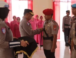 Penyegaran Organisasi, Kapolres Buol Pimpin Sertijab Kasat Resnarkoba, Kasihumas dan Kapolsek Biau