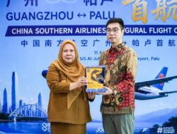 Wagub Reny Sambut baik Penerbangan Perdana Southern Airlines, Palu -Guangzhou dengan 176 Penumpang