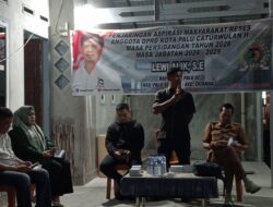 Anggota DPRD Kota Palu, Lewi Alik, SE Reses diwilayah RW-10 Biro Buli Utara, Warga Antusias  Bertanya