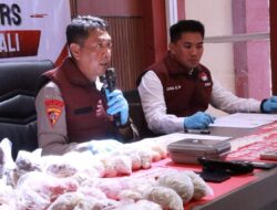 Polres Morowali Ungkap Kasus Narkoba, 315,91 gram sabu serta 9.392 Butir Obat Obatan Di Amankan